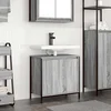Ormarić za umivaonik u kupaonici sivi Sonoma 60x34,5x60 cm