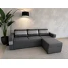 Ugaona garnitura York Plus, 156x243, desni ugao, tamno siva/svetlo siva