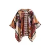 Next Bluza rjasto rjava/siva/majnica/črna