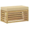 Vidaxl Zunanji stolček klop Bela 80 x 43 x 45 cm Masiven les akacije