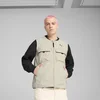 Mens PumaTECH Cargo Vest, Beige, Size XL, Clothing
