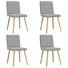 Vidaxl Jedilni stoli 4 kosi Cloud Grey Fabric