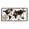 Wallity World Map Zidna dekoracija, 120x60cm