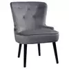 STOLICA siva, crna drvo, tekstil