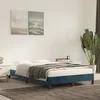 vidaXL Posteljni okvir temno moder 120x190 cm žamet