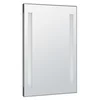 Ogledalo z osvetlitvijo LED, 50 x 70 cm, stikalo z gumbom - Mat kromasta - IP44 - 24 - 3.20 - Aluminij - 230 V - Svetila - Aqualine - 50.00 - Modern square - Ogledala z osvetlitvijo ozadja - 50x70 cm - 70.00 - LED - 12,50