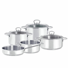 Metalac Set lonaca Inok 5/1 Set za kuvanje, Srebro