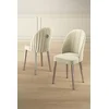 Hanah Home Set stolica Mara, 44x90x42 cm, 2 komada, Srebrno-krem boje