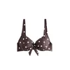 Next Bikini zgornji del temno rjava/bela
