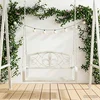vidaXL Gugalna klop Jeklo 71,5 x 59 x 55 cm Antik bela