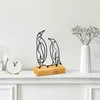 Atelier Del Sofa Dekorativna figura Pingu, 26x8x17 cm, Crna