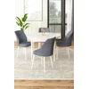 Hanah Home Set Trpezarijski sto i 4 stolice, Sivo-beli