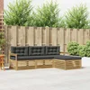 Set vanjskih sofa 4 pcs Bijela i antracit Poliester
