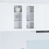 vidaXL Viseča omarica Riga Bela 80 x 31 x 80 cm Konstruiran les