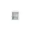 12U wall mounting cabinet 19 rack 600x600, glass door, mounted, 60kg, grey (RAL 7035)