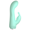 You2Toys Cuties 4 Mini vibrator sa klitoralnim stimulatorom, 10 režima, Zeleni