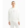 Armani Exchange za moške. XM000368AF10818U0009 Bela izvezena jopica (XS), Priložnostno, Bombaž