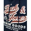 JACK & JONES Majica bež/nočno modra/rdeča