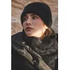Marisse Warm Fur Hat, Black