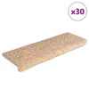 shumee vidaXL Preproge za stopnice 30 kosov 65x21x4 cm zlata