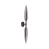 Zidna lampa NORDIC 2xG9/5W/230V crna/zadimljena siva