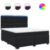 vidaXL vidaXL Box spring postelja z vzmetnico črna 200x200 cm žamet, (21310372)