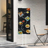 Stalci za sajmove 2 kom. Bijelo 30 x 23,5 x 210 cm Čelik