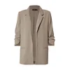 SOAKED IN LUXURY Blazer Shirley, bež, rjava