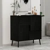 Hanah Home Multifunkcionalna komoda, Crna