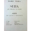 ŠVARA:SUITA ZA VIOLINO IN KLAVIR