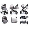 Kolica za bebe BBO Matrix set Siva GS-T106 – multifunkcionalna BBO kolica