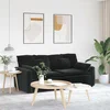 Modularna sofa s jastucima crna