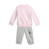 Adidas Komplet trenerka za devojčice I Lin Fl Jog, KB9673, Roze-siva