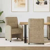 vidaXL Jedilni stoli s kolesi 2 pcs Svetlo siva 57 x 67 x 95 cm