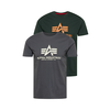ALPHA INDUSTRIES Majica, siva, zelena