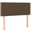 Vidaxl Posteljno vzglavje temno rjavo 100x5x78/88 cm blago