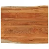 Stolna ploča 100x80x2,5 cm pravokutna bagremovo drvo živi rub
