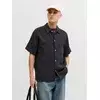 Jack & Jones Srajca Nantucket Double 12291812 Črna Regular Fit
