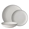 Set krožnikov 18 kosov — Elements Yin & Yang white - W0228