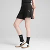 Womens Puma ESS ELEVATED 5 High-Rise Rib Shorts, Black, Size S, Women