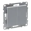 shumee Aluminijasto dvojno stopniščno stikalo, avtomatsko, 10AX IP20 Suno Legrand 721308