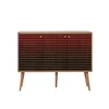 Hanah Home Mega 221 Komoda, Braon-Bordo