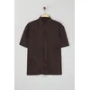 Trendyol Limited Edition Brown Regular Fit Embroidered Shirt