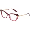 DOLCE & GABBANA Okvir za naočare 0DG3325 3247 54, Ženski, Bordo