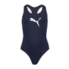 Puma Girls Racerback Swimsuit, Blue, Size 12 Y, Clothing