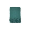 Malagoon Posteljna pregrinjala Rhinestone green throw Zelena