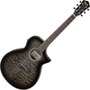 Ibanez AEWC16QA-TKH Transparent Black Sunburst Elektroakustična jumbo