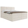 MID.YOU POSTELJA BOXSPRING 160 cm x 200 cm , les, tekstil, leseni material krem barve