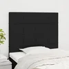 vidaXL Posteljno vzglavje 2 kosa črn 80x5x78/88 cm blago