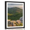 Plakat s paspartujem narava obsijana s soncem - 40x60 silver